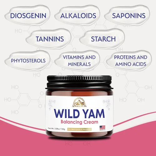 Vista 8 de ANGELYCIA Crema orgánica de ñame silvestre para el equilibrio hormonal, apoyo natural para la menopausia, la perimenopausia y el alivio del síndrome