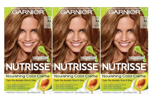 Vista 4 de Garnier Nutrisse Crema de color nutritiva, rubio natural claro [90] 1 ea (paquete de 2)