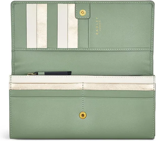 Vista 3 de RADLEY London Stitch - Cartera grande Flapover, Jade