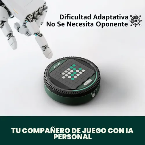 Vista 2 de GiiKER Super Reversi - Juego de mesa electrónico de estrategia con oponente de IA, rompecabezas lógico inteligente y desafío cerebral para niños