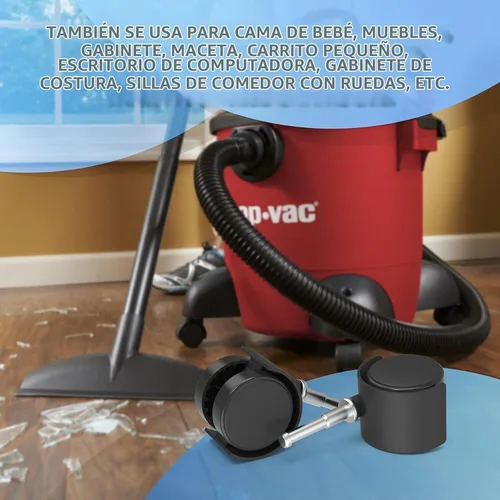 Vista 4 de MAYITOP Ruedas (4 ruedas) para aspiradora Ri-dgid Wet Dry Sh-op - Nuevo