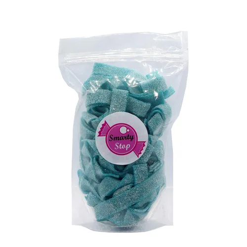 Vista 4 de Smarty Stop Tiras de caramelo de goma agria (frambuesa azul, 1 libra)
