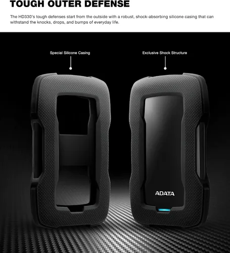 Vista 5 de ADATA Unidad de memoria de disco magnético RIGTED (EXTERIOR) - AHD330-1TU31-CBK - 1TB