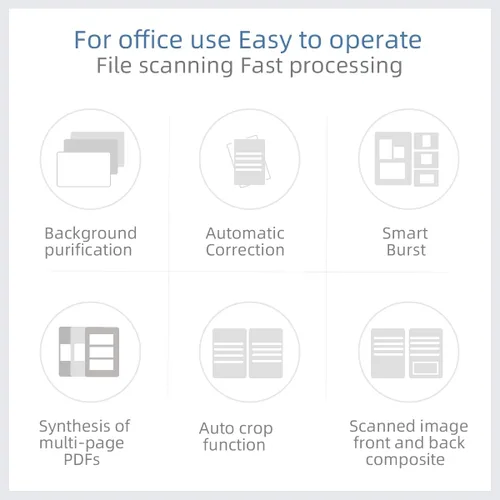 Vista 5 de V510 Escáner de libros y documentos, cámara portátil de documentos tamaño A4, escáner profesional HD de 5 MP, aplanar y deskew automático y OCR