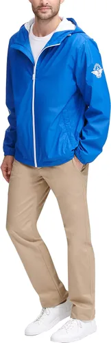 Vista 2 de DOCKERS Men's Hooded Waterproof Rain Jacket