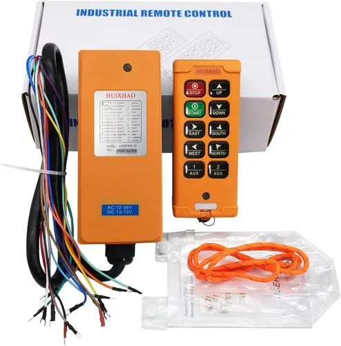 Vista 7 de HXH 8-Botón Inalámbrico Industrial Grúa Control Remoto, AC12-36V/DC13-72V
