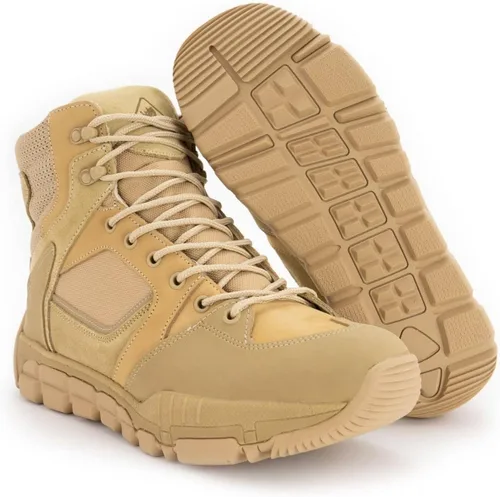 Vista 4 de RYNO GEAR Trek Coolmax Botas tácticas con cremallera lateral