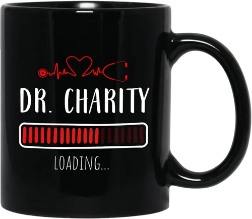 Vista 18 de Taza de café negra personalizada, regalo para agradecimiento al médico, divertida taza de café con texto en inglés "This Is A Doctor's Doctor's 11