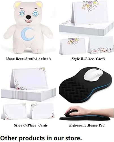 Vista 8 de Oso de peluche Moon Bear, lindas muñecas, suaves al tacto, exquisita artesanía, juguete de peluche cosido a mano, para todas las edades, diseño