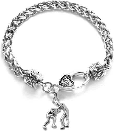 Vista 11 de Inspired Silver - Pulsera de plata con dije personalizado y circonitas cúbicas.