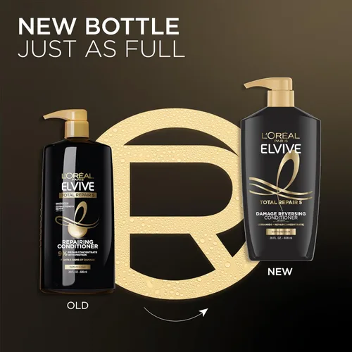Vista 5 de L'Oreal Paris Elvive Total Repair 5 Acondicionador Reparador para Cabello Dañado Acondicionador con Proteína y Ceramida para Cabello Fuerte Sedoso