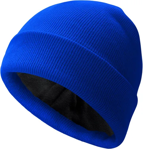 Vista 19 de PFFY Beanie for Men Women Unisex Knit Cuffed Plain Winter Thick Lined Beanies Hats