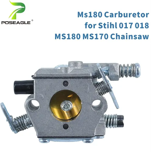 Vista 4 de Carburador MS180 para motosierra Stihl 017 018 MS170 MS 180 MS170C MS180C Reemplaza Compatible con Stihl 1130 120 0603 11301200603 1130-120-0603