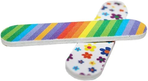 Vista 6 de (1 docena) Coloridas limas de uñas femeninas mini Emery Board