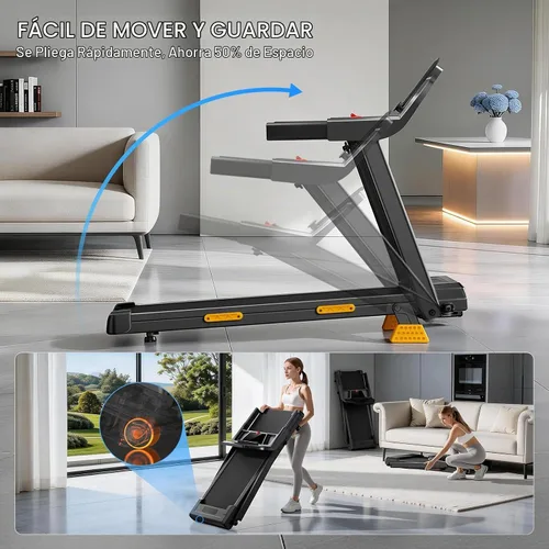 Vista 6 de CURSOR FITNESS 14% Incline Treadmills for Home Up to 360Lbs