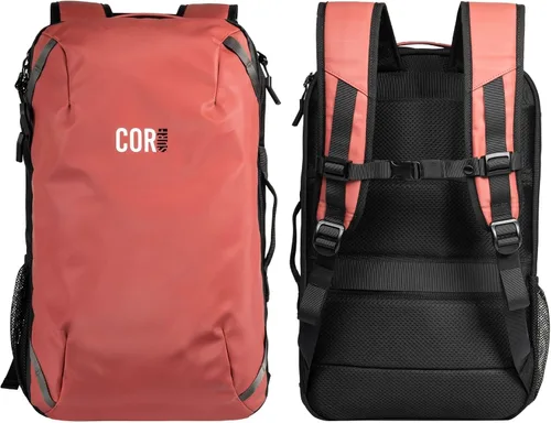 Vista 15 de COR Surf - Mochila de viaje aprobada para vuelo, de cabina, para laptop Mochila de equipaje de fin de semana para negocios, unisex, 28 l