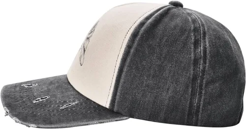 Vista 5 de Angel Wings and Heart Baseball Cap for Men Women Hats Adjustable Vintage Washed Cotton Dad Hat