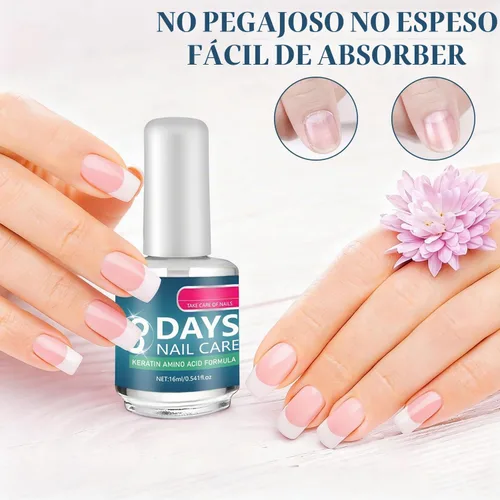 Vista 5 de 3 días de cuidado de uñas - Queratina aminoácido cuidado de uñas, fortalecimiento e hidratación, para uñas secas, débiles y frágiles, 0.5 fl oz/0.56