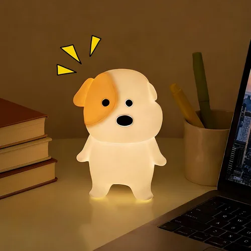 Vista 13 de Luz nocturna de abeja, bonita lámpara de noche de animales de silicona, lámpara de noche para habitación de niños, lámpara LED regulable, lámpara