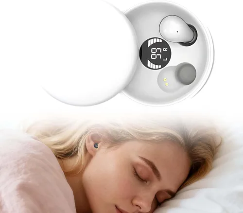 Vista 11 de Mini auriculares invisibles Bluetooth 5.4, auriculares con cancelación de ruido 2025 para dormir, cómodos mini auriculares inalámbricos para dormir