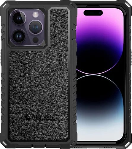 Vista 22 de Funda para iPhone 13/14 [6.1 pulgadas], a prueba de caídas de grado militar de 12 pies, resistente cobertura de cuerpo completo de 360°