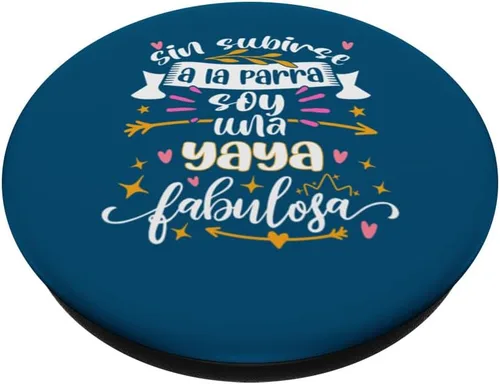 Vista 2 de Una Yaya Fabulosa Divertida Mujer Regalos Cumpleaños Yaya PopSockets Standard PopGrip