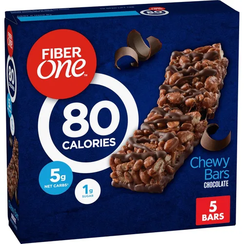 Vista 15 de Barras de snack masticables Fiber One de 70 calorías, chocolate, 5 unidades (Paquete de 2)