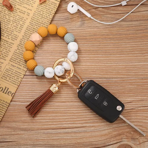 Vista 3 de Pulsera de llavero para mujer, sin BPA