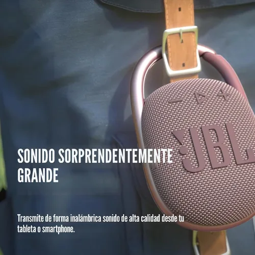 Vista 4 de JBL Clip 4: Altavoz portátil con Bluetooth, batería incorporada, característica impermeable y a prueba de polvo