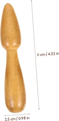 Vista 4 de Juego de palos de masaje multiusos, 2 palos de madera para acupuntura pie, mano, cabeza, cuerpo, masaje muscular