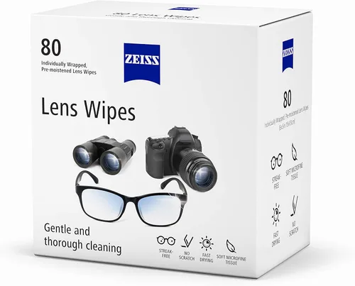 Vista 2 de ZEISS - Toallitas de limpieza prehumedecidas para lentes, 80