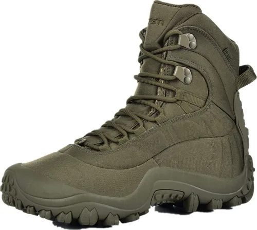 Vista 7 de Botas tácticas para hombre de 8 pulgadas, botas militares impermeables