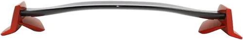 Vista 3 de IKON MOTORSPORTS, Alerón de maletero prepintado compatible con Honda Civic 4Dr Sedan 2016-2021, TR pintado #731513 Centro negro brillante y tapa