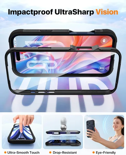 Vista 191 de DIACLARA - Funda transparente compatible con iPhone XR 6.1 pulgadas 2018