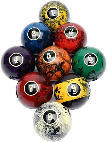Vista 3 de CUPPA Juego de bolas de billar/bolas de billar profesional, 16 bolas completas para mesas de billar
