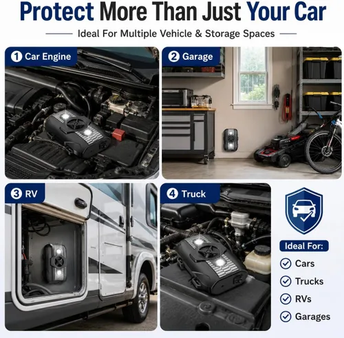 Vista 6 de Repelente de roedores para motores de automóviles, repelente de roedores