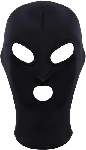 Vista 6 de Zentai Máscara de Capucha de Cobertura Completa de Spandex con Ojos y Boca Abiertos Máscara Elástica Transpirable para Disfraz de Cosplay
