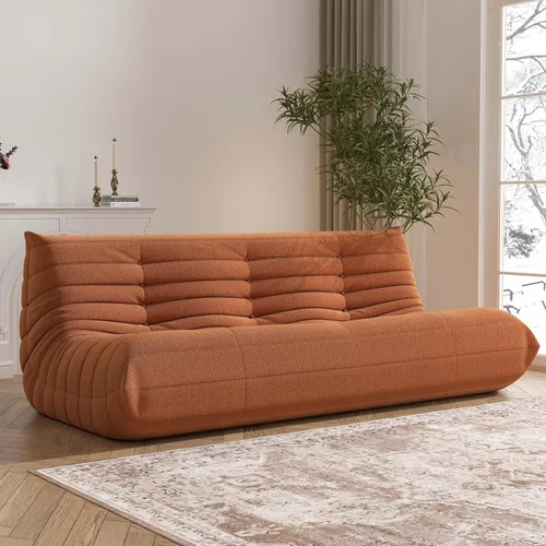 Vista 18 de YVDNHP Puf de espuma viscoelástica, sofá Fireside Togo con almohada
