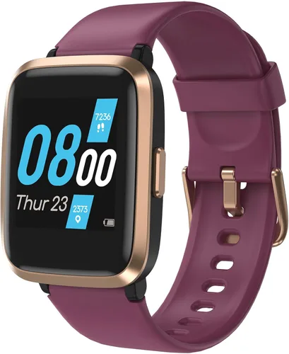 Vista 10 de Reloj inteligente TYKOIT, rastreador de fitness con monitor de frecuencia cardíaca, oxígeno en sangre, rastreador de sueño, reloj inteligente
