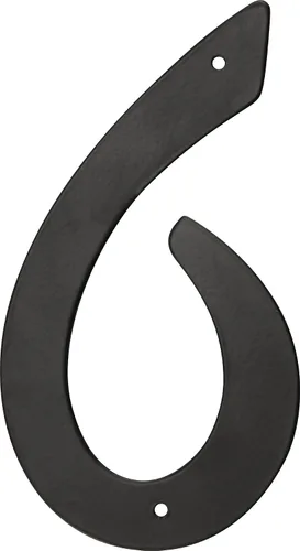 Vista 9 de Hillman 841618 Número de casa 1 de aluminio fundido a presión negro de 4 pulgadas
