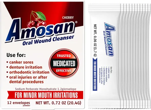 Vista 2 de Amosan Limpiador oral de heridas - Cereza