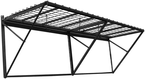 Vista 7 de Proslat 60012 ProRack Estante de almacenamiento de metal resistente con sección de 12 pies, granito de carbón