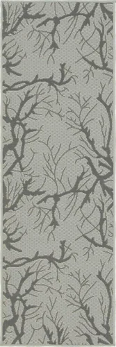 Vista 4 de Unique Loom - Alfombra de centro Gris claro/ gris