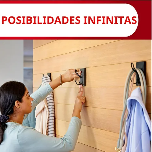 Vista 8 de Command - Gancho triple extragrande de níquel satinado, 1 gancho, 3 tiras, ganchos de pared para colgar sin daños con tiras adhesivas, ganchos