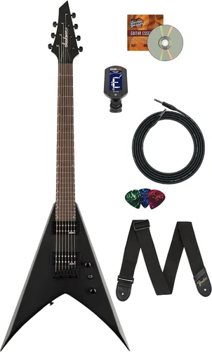 Vista 18 de Jackson JS Series Dinky JS20 DKQ 2PT Transparent Black Burst Paquete con cable, afinador, correa, púas y DVD de guitarra Austin Bazaar