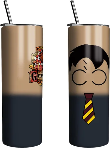Vista 5 de Vaso delgado de acero inoxidable de 20 onzas a prueba de fugas con popote y tapa, taza de café de viaje para el hogar al aire libre, tazas térmicas