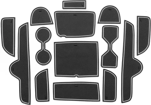 Vista 9 de SMABEE Tapete antideslizante para puerta de automóvil para Kia Forte GT GT-line 2022-2024 / Kia K3 Cerato 2021-2024 - Forro de consola central