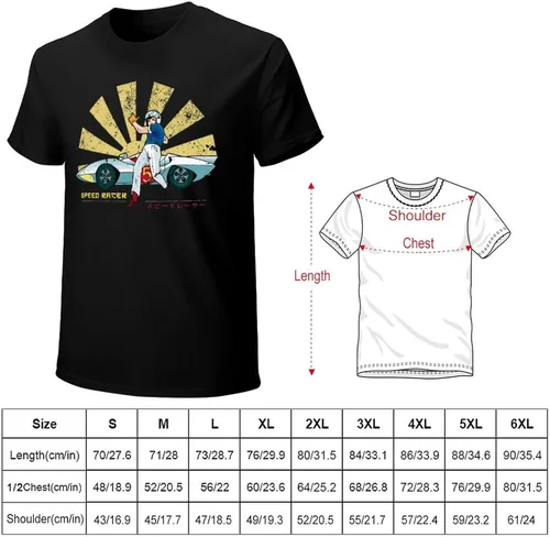 Vista 2 de JINJUREN Camiseta personalizada de carreras japonesas para hombre