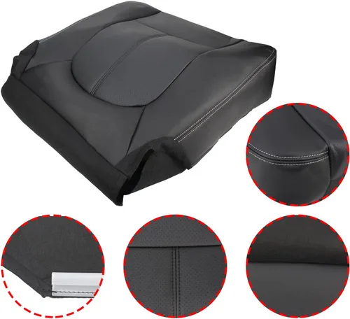 Vista 2 de Carbhub Cubierta de asiento de cuero de microfibra para Ford F250 F350 2011 2012 2013 2014 2015 2016