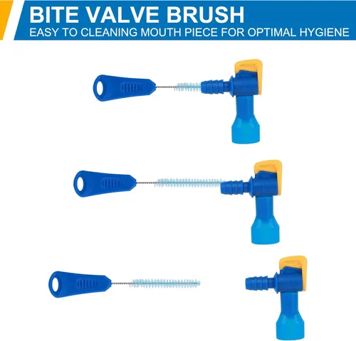 Vista 6 de TAGVO Hydration Bladder Cleaning Kit, 6 in 1 Water Bladder Cleaner Set - 3 Brushes, Collapsible Hanger, 12 Cleaning Tablets & Carry Pouch, Water
